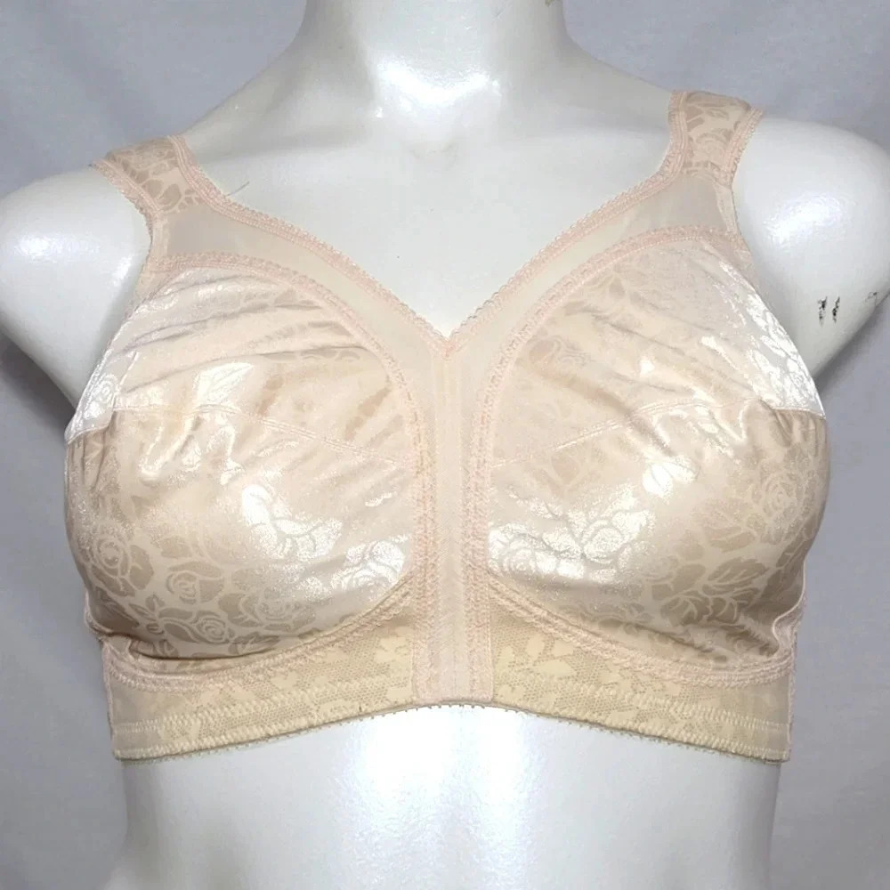 48DDD Playtex 4693 18 Hour Comfort Strap‎ Bra Ivory NWOT
